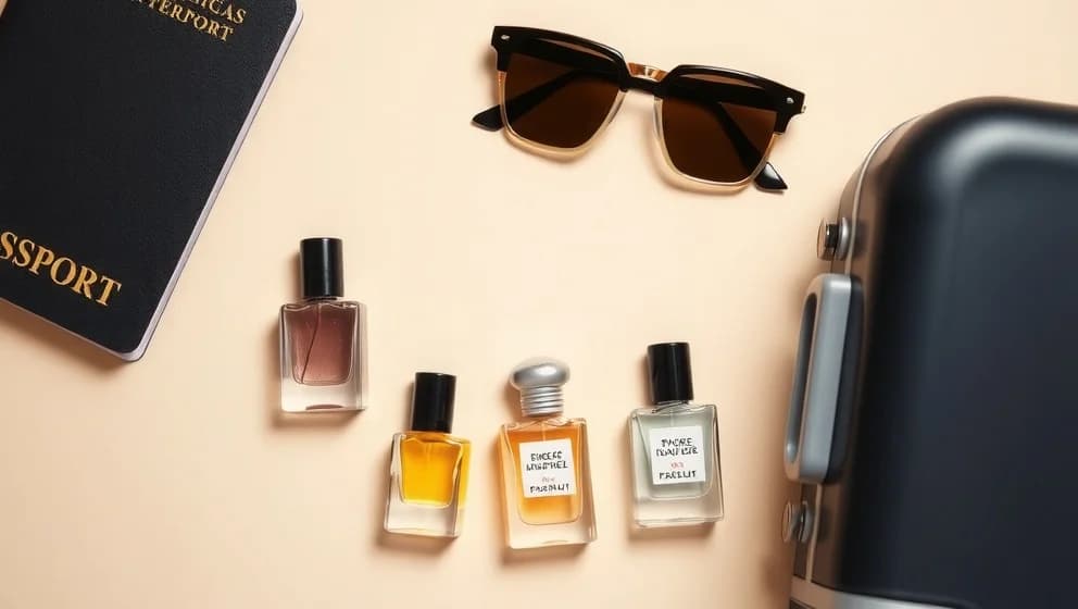Parfym i resformat för enkla resor